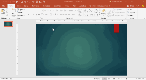 Using the Design Tab to Change PowerPoint Size
